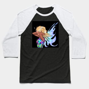 the zentangle pattern fairy in ecopop Baseball T-Shirt